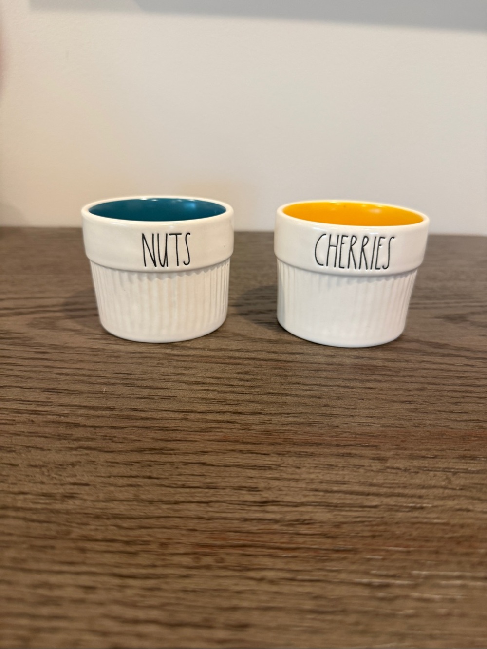 Rae DunnCeramic 'Nuts' and 'Cherries' Ramekins for Ice Cream Sundaes